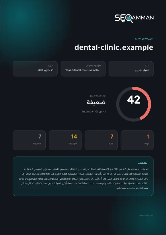 نظرة داخل التقرير